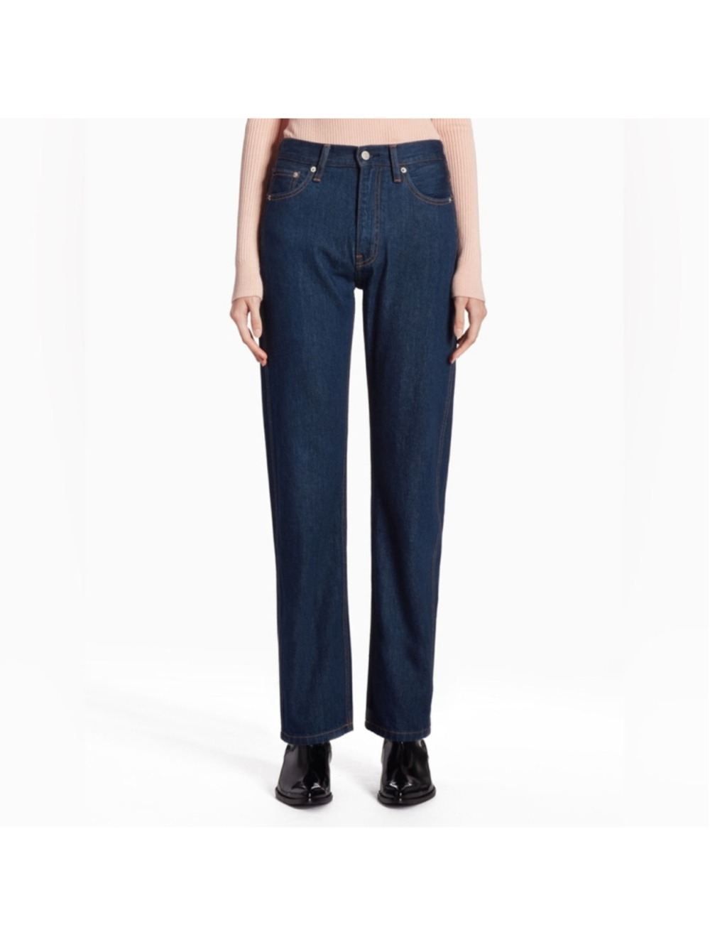 Calvin Klein Dark Wash High Rise Straight CKJ 030 Jeans Size 27/30
